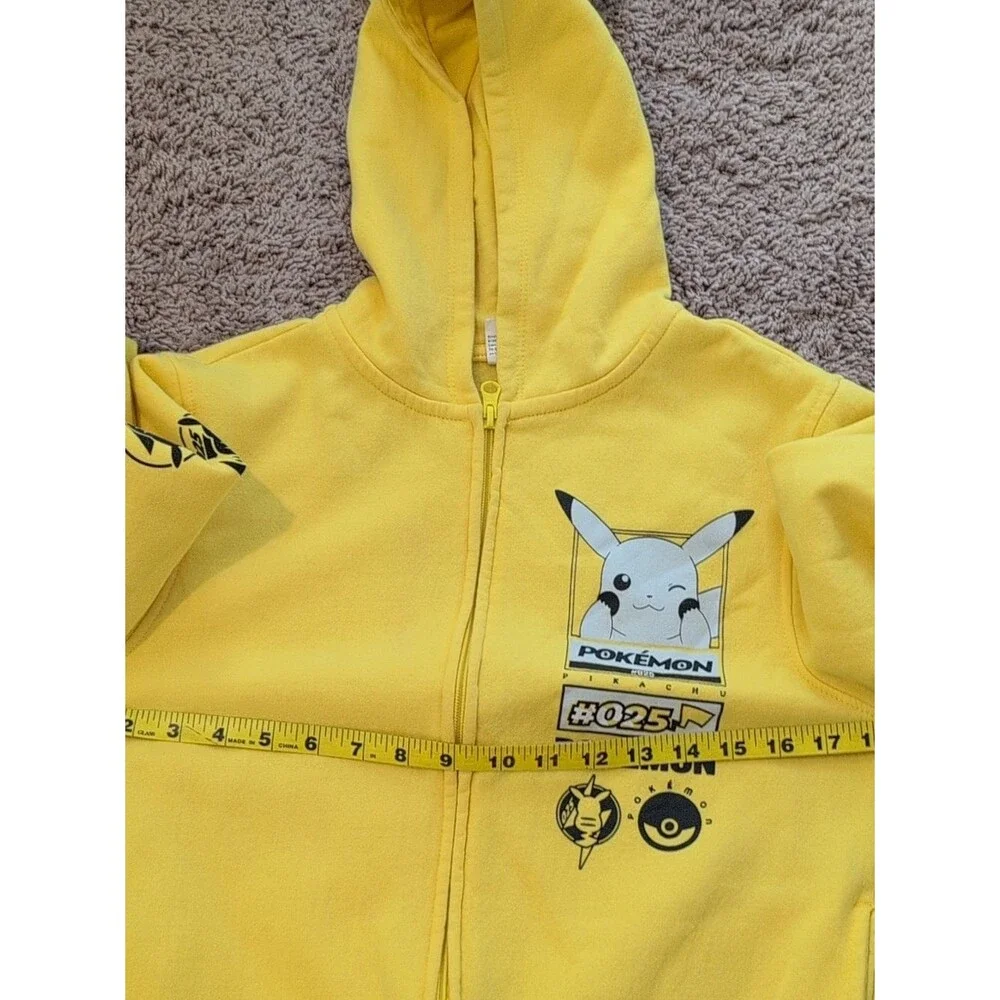 Pokemon Yellow Pikachu Hooded Zip Jacket with Ear Details